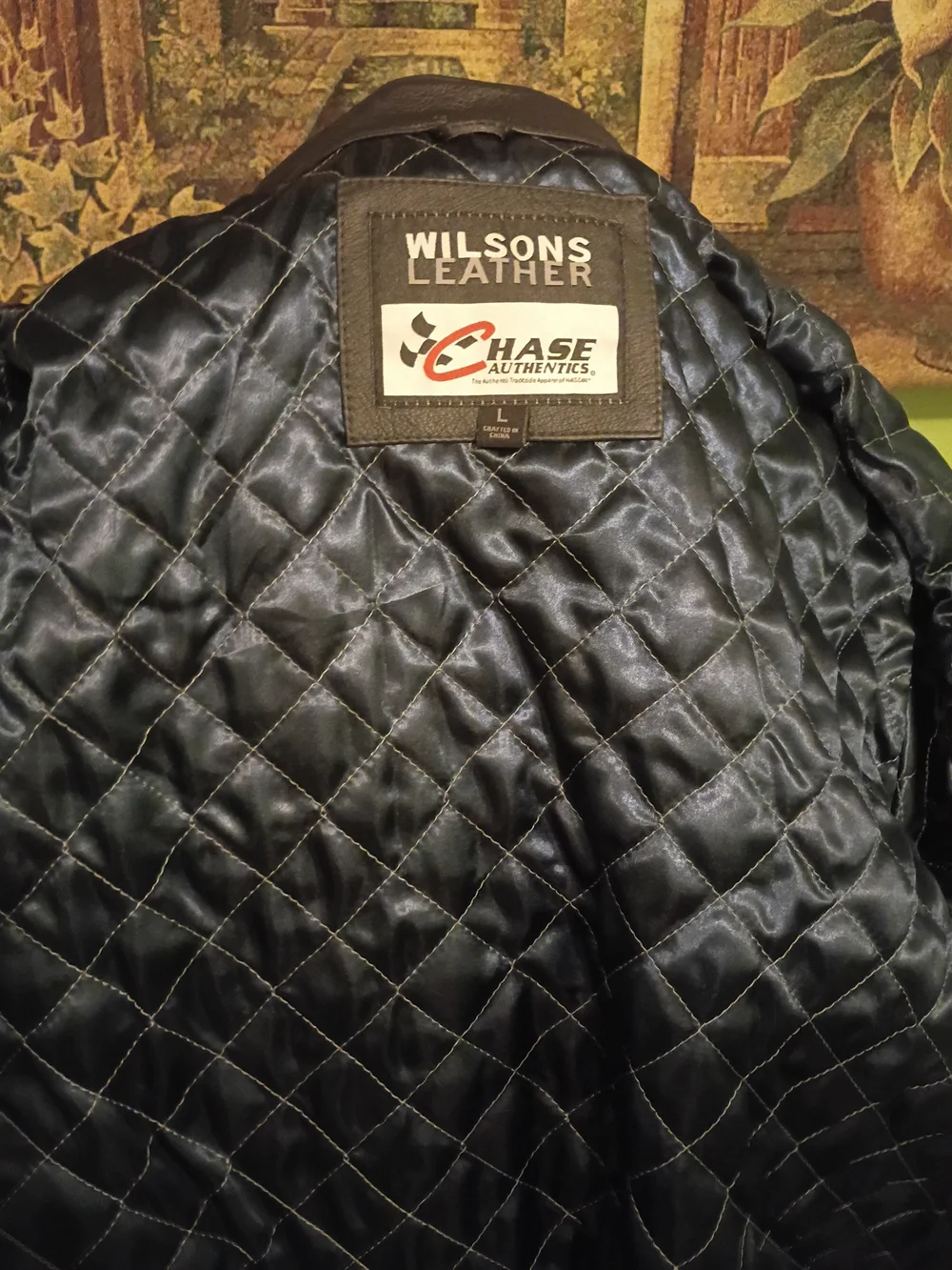 Nascar Jacketnext Black and Gray Bomber Jacket with Yellow 48 Patch